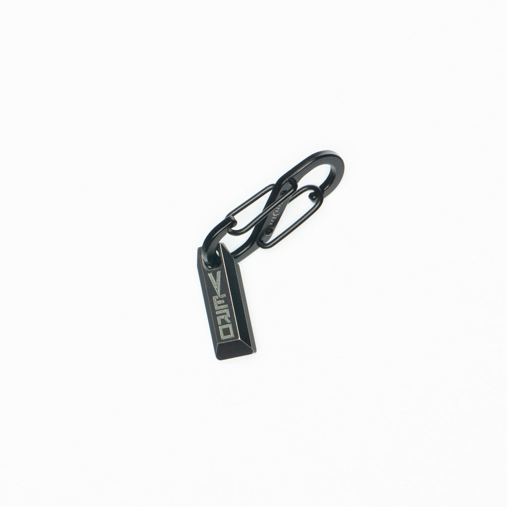 Solid Iron Key Ring | PVD Black Matte | 1 1/4 (B2020-1E-PVDBM)